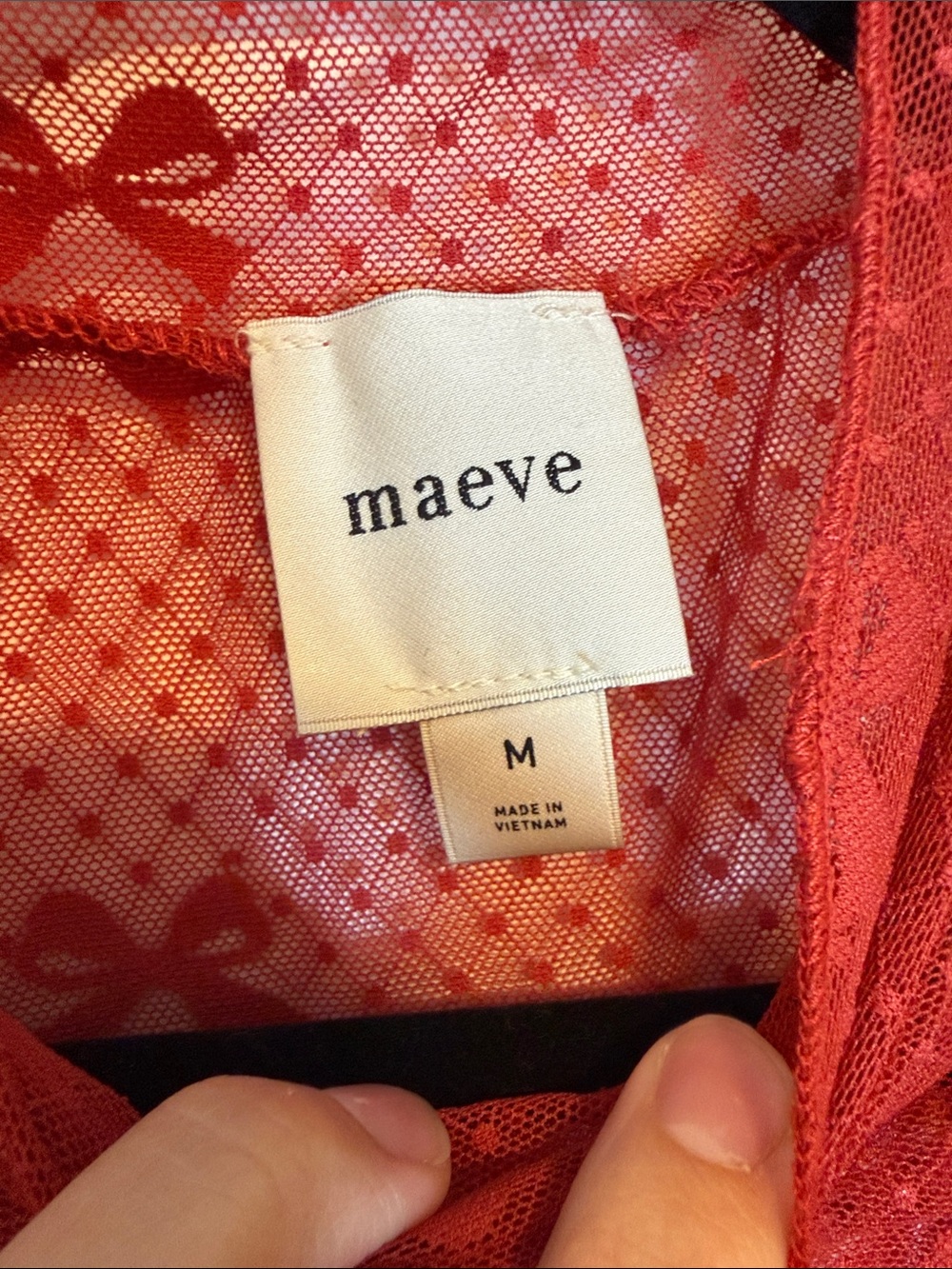 Maeve ANTHRO - Sheer Bow top - Medium - Picture 8 of 10